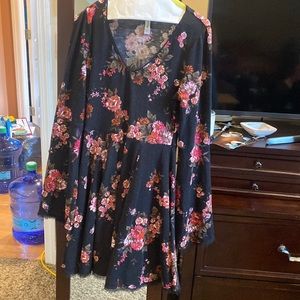 Fun fall long sleeve dress Mini Size M